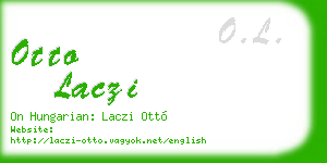 otto laczi business card
